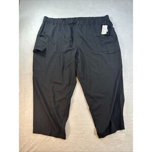 Old navy Women's 4X Black Pull On Athletic Capri Pants Stretch Comfort